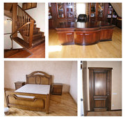 Изготовление из дерева на заказ в Киеве: мебель,  двери,  окна,  лестницы